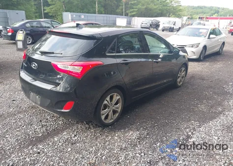 2014 Hyundai Elantra Gt Base W/Blue из США, поврежденный, VIN KMHD35LH1EU177482